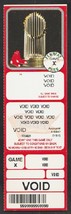 2005 Boston Red Sox Voided Full Ticket With World Series Trophy - £1.20 GBP