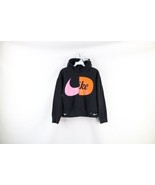 Nike Sportswear Girls XL Spell Out Swoosh Geometric Hoodie Sweatshirt Black - $34.60