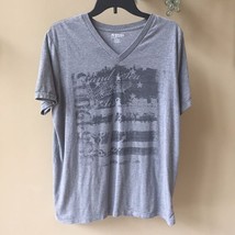 Arizona Jeans Grand Sea Air Flag V Neck T-Shirt L - $8.33