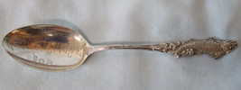 Sterling Souvenir Spoon Coeur d&#39; Alene Idaho Monogramed - £46.62 GBP