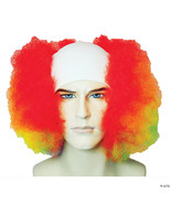 Bald curly clown wig-rainbow - $924.57 MXN