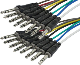 8-Channel 1/4 Inch TRS Male to 1/4 Inch TRS Male Snake 26AWG Cable C/ - $98.99