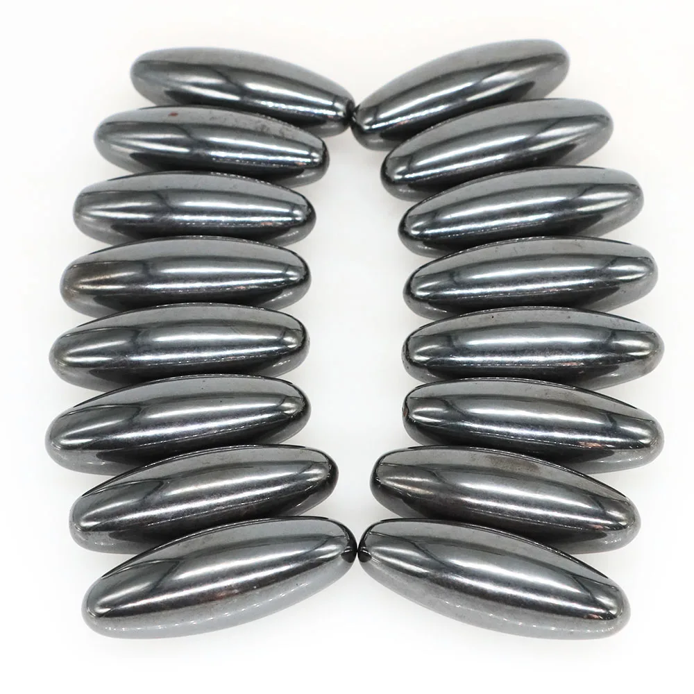 Black Lodestone Magnetite Tumbled Stones Oval Magnet Beads Reiki Crystal... - £8.60 GBP+
