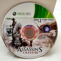 Assassin&#39;s Creed III Single player Disc Microsoft Xbox 360 Game Disc Only - £3.94 GBP