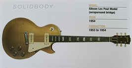 1954 Gibson Les Paul Model Bridge Body Guitar Fridge Magnet 5.25&quot;x2.75&quot; NEW - £3.03 GBP