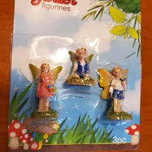 Fairy Figurines, set of 3, Fairy Garden Decor, Fairies Craft, Plastic 1-1.5" image 4