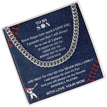 My Baseball Son - Biggest Fan, From Mom - Cuban Link Box - £117.09 GBP