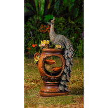 Jeco Peacock Water Fountain with LED Lighting - $448.39 CAD