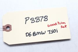 2009-2015 BMW 750Li F02 INTERIOR WOOD GRAIN DASH DOOR PANEL TRIM SET P8878 image 12
