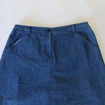 White Stag Stretch Women's Blue Mini Denim Skort Measured Waist 34" image 12