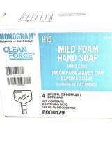 New! Case Of 4, Monogram Clean Force Mild Foam Hand Soap 25 oz refill - $51.00