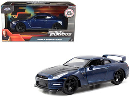 Brian&#39;s Nissan GT-R R35 Blue &quot;Fast &amp; Furious 7&quot; Movie 1/32 Diecast Model... - £18.89 GBP