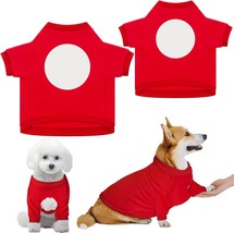2 Pcs Dog Shirts Soft Breathable Puppy Shirts Red Small Dog Clothes Chihuahua Yo - £20.50 GBP
