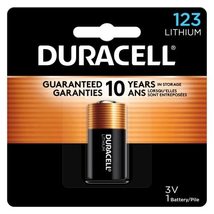 Duracell CR123A 3V Lithium Battery, 1 Count Pack, 123 3 Volt High Power Lithium  - £7.11 GBP