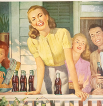 1947 Coca Cola Coke Advertisement Soda Pop Come On Over Americana DWJJ20 - €26,04 EUR