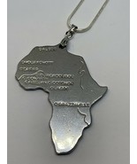 Unisex Fashion 925 Sterling Solid Silver And Alloy Africa Necklace. - $13.85