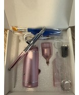 Airbrush Kit &amp; Compressor 48PSI High-Pressure Non-Clogging Set Pink NEW - $31.11 CAD