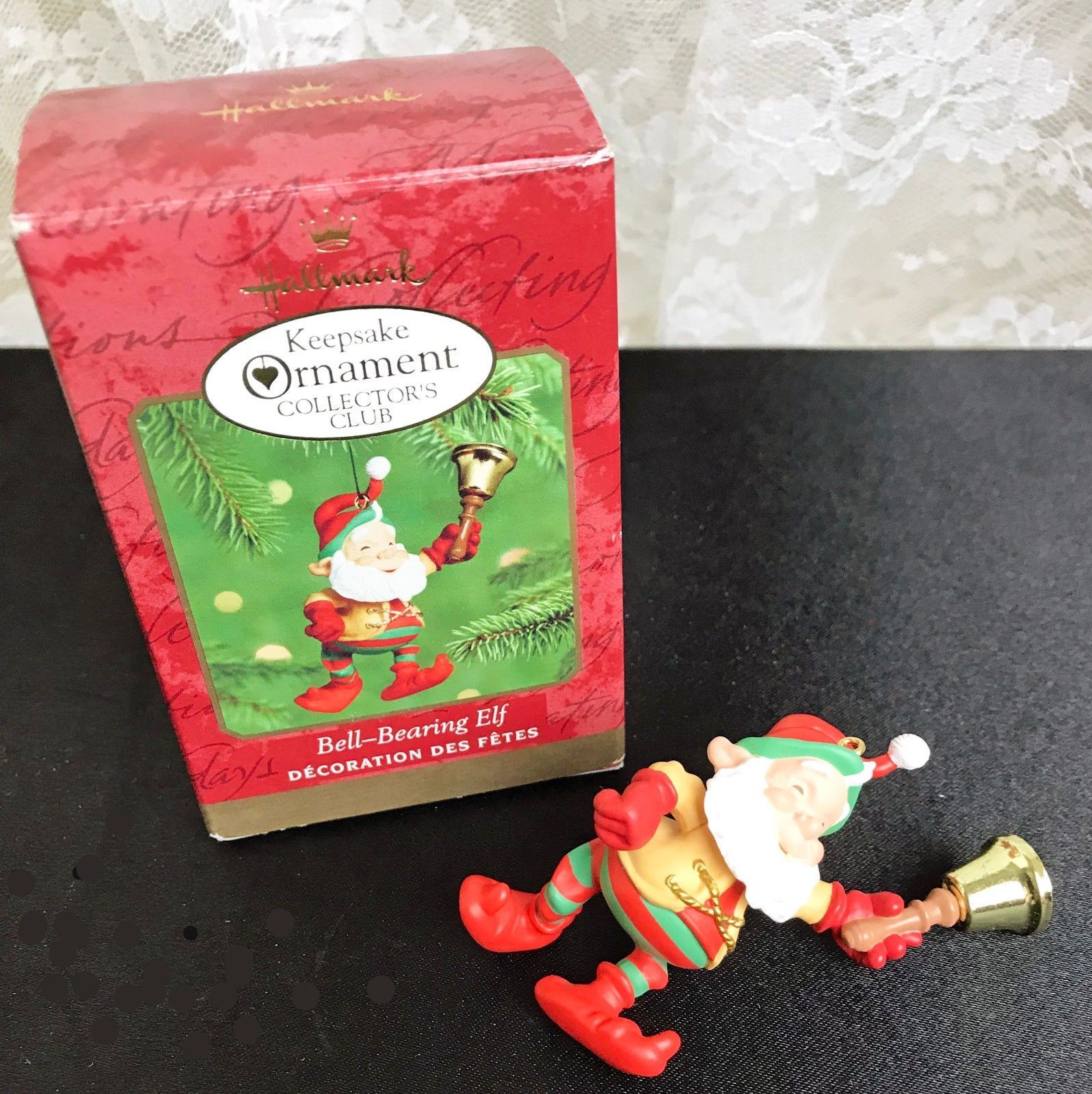 2000 Hallmark Keepsake Ornament Collector's Club Bell-Bearing Elf Ornament - £7.67 GBP