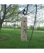 Homemade Peanut Butter Bird Feeder Real Michigan Wood Made in USA - £8.88 GBP