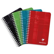 Clairefontaine Wirebound Notebook - Ruled 90 sheets - 4 1/4 x 6 3/4 - Sold Indiv - $33.99