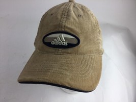 ADIDAS COTTON CORDUROY Tan  BROWN CAP-LOGO BUCKLE ADJUST-ALL COTTON used - $15.09