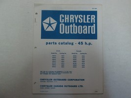 1970 Chrysler Outboard 45 HP Parts Catalog Manual Factory OEM OB 1329 - $10.01