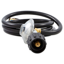 Camco Low Pressure Gas Regulator with 6&#39; Propane Hose and Quick Connect ... - £95.70 GBP