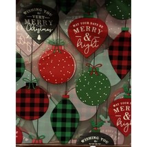 Merry and Bright Christmas Ornaments Gift Sacks Party Favor 27 Treat Bags - £10.71 GBP