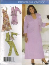 Misses Career Plus Size Dress Skirt Pants Jacket Khaliah Ali Sew Pattern 18W-24W - £7.98 GBP