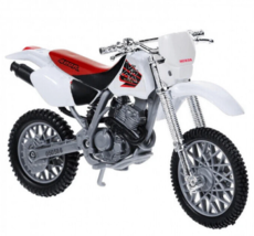 Honda XR400R White/ Red Motorcycle Model, Motormax Scale 1:18 - £31.87 GBP