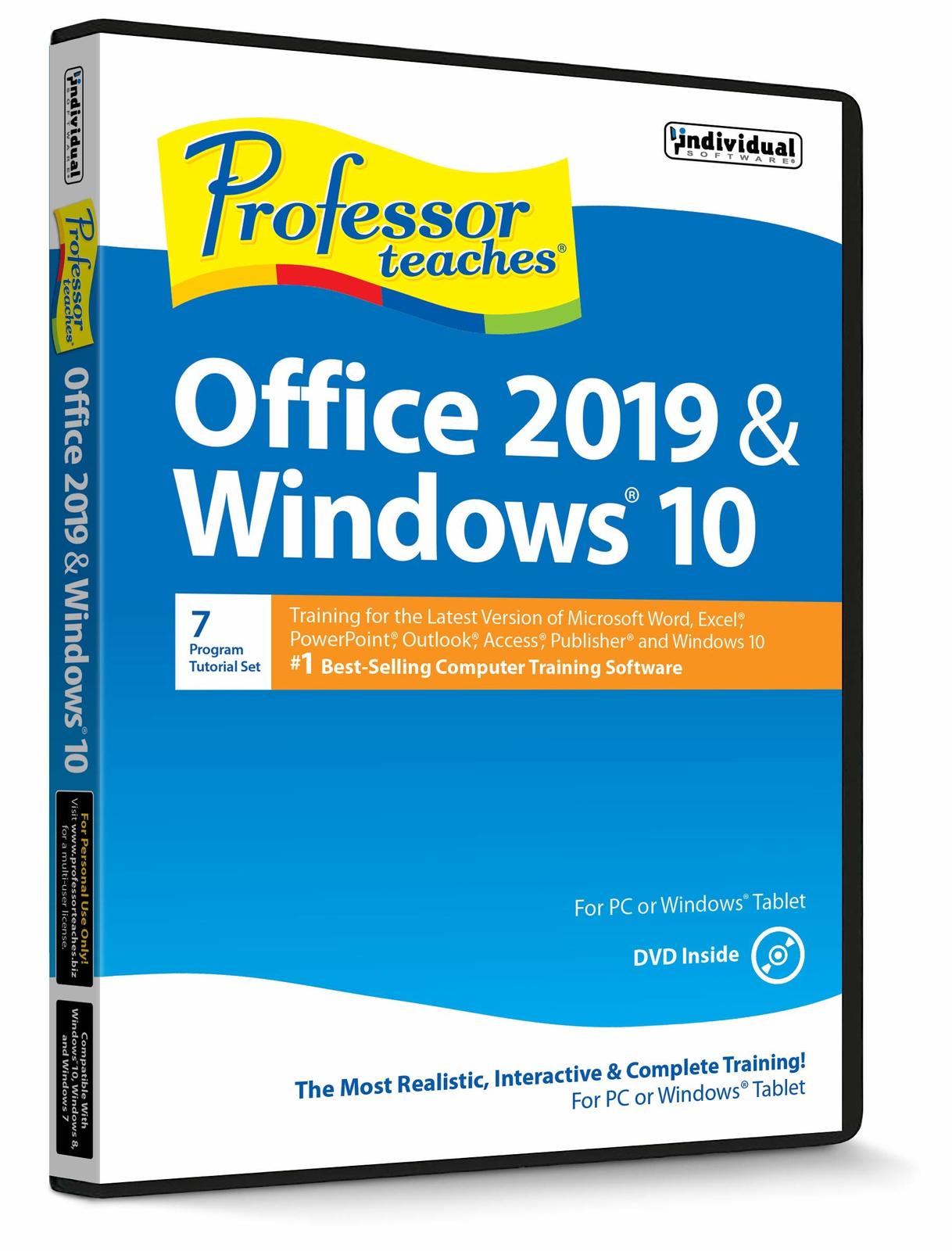 Professor Teaches Office 2019 & Windows 10 - Training Software for Microsoft Off - $32.66