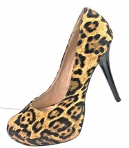 NEW IN BOX Olsenboye Women&#39;s Leopard Print Heels Shoe Size 6.5M - £31.80 GBP