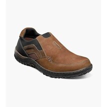 Nunn Bush Quest Moc Toe Slip On Casual Shoes Tan Multi 84827-238 image 13