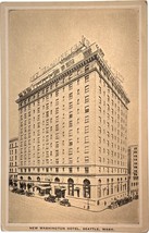 New Washington Hotel, Seattle, Washington, vintage postcard - £9.58 GBP