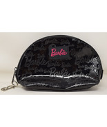 Barbie Vinyl Zipper Makeup Bag Scarf Set Black - $54.16 CAD