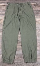 Social Standard by Sanctuary Solstice Green Linen Blend Pants Joggers Si... - $13.86