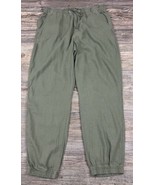 Social Standard by Sanctuary Solstice Green Linen Blend Pants Joggers Si... - £10.95 GBP