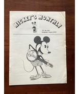 MICKEY&#39;S MONTHLY - November (?) 1978 - UNAUTHORIZED WALT DISNEY FANZINE - £15.71 GBP