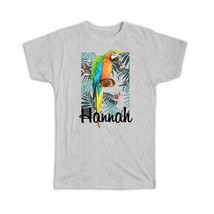 Personalized Macaw : Gift T-Shirt Parrot Bird Tropical Ecology Hannah Nature Avi - £14.42 GBP