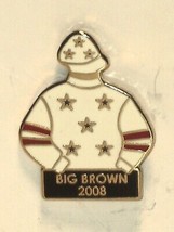 BIG BROWN - 2008 Kentucky Derby Winner Jockey Silks Pin - £14.95 GBP