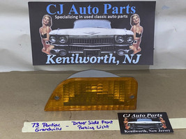 73 Pontiac Grandville  LEFT DRIVER SIDE FRONT MARKER PARK LIGHT LENS #59... - $44.54