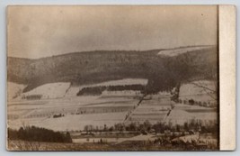 RPPC Winter Farm Scene in the Valley Postcard D28 - £7.11 GBP