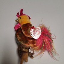 Ty Beanie Baby Rooster Zodiac Plush Stuffed Toy NWT 2000 - £4.71 GBP