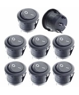 8 Pcs Spst Snap-In On-Off 2 Pin Round Snap Rocker Boat Switch Black Ac 2... - $14.99