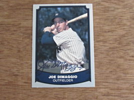 Joe Dimaggio Wsc Mvp Yankees Hof Signed Auto 1988 Pacific Trading Card Beauty - £78.68 GBP