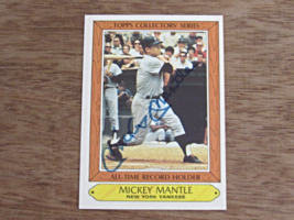 Mickey Mantle Wsc Mvp Yankees Hof Signed Auto 1985 Topps Card Beauty - £94.42 GBP