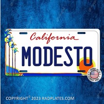 Modesto California city Vanity Aluminum License Plate Tag NEW - £15.45 GBP