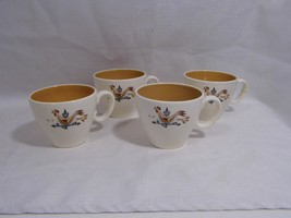 4 ~ Taylor Smith &amp; Taylor China Weathervane Rooster Chicken Coffee Mugs Cups - £9.45 GBP