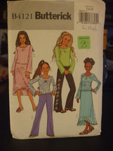 Butterick B4121 Girl's Top, Skirt & Pants Pattern - Size 7/8/10 - $11.41