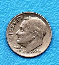 1966 Roosevelt Dime -Circulated minimum wear - $7.00